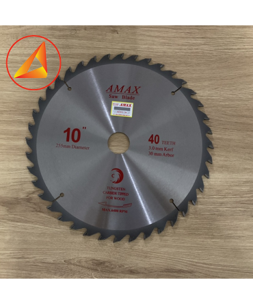 Lữoi cưa gỗ tự nhiên  255mm Amax -TQ